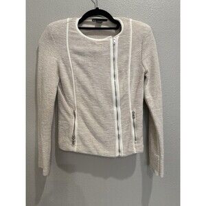 Armani Exchange Size XS Jacket Knit Moto Collarless MSRP $250